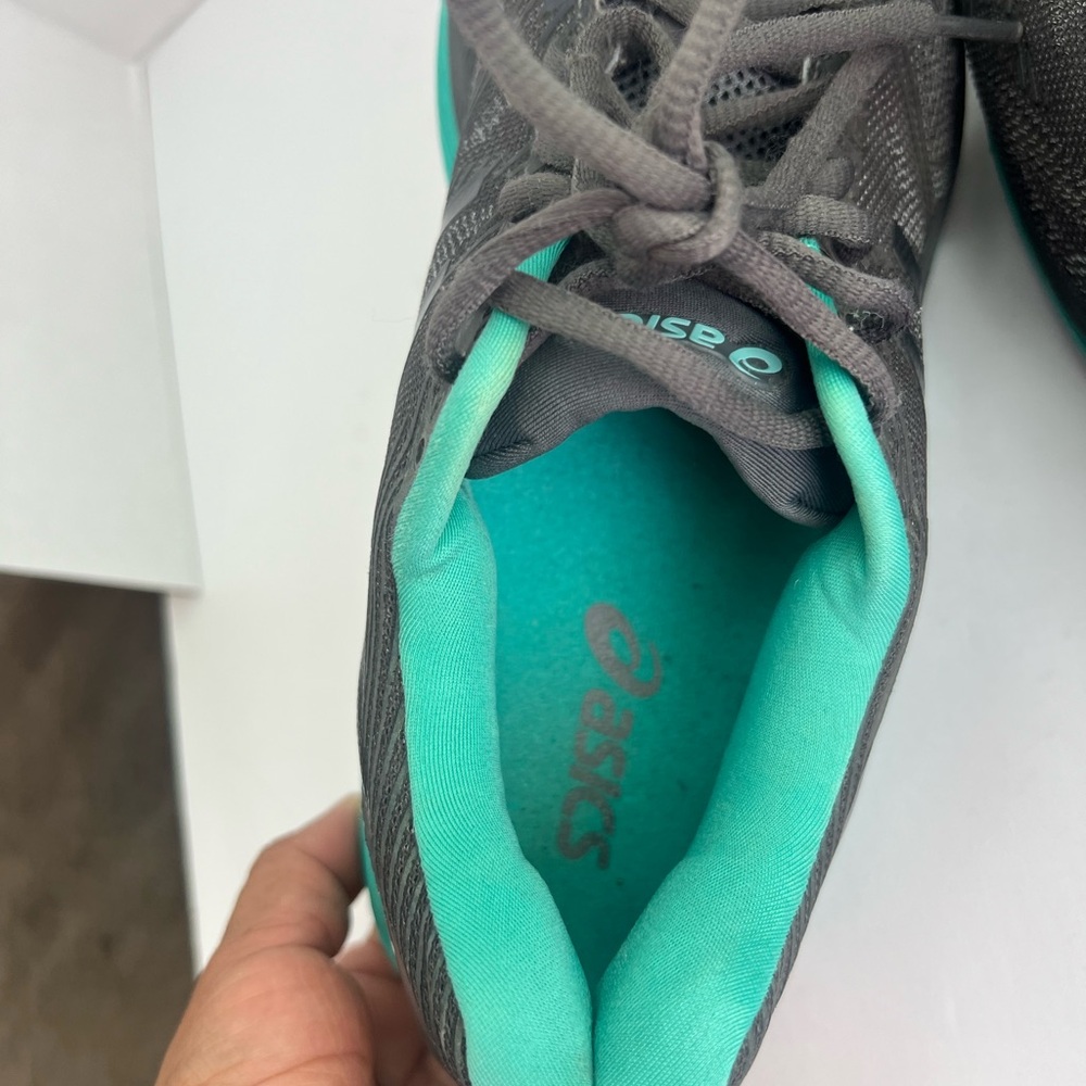 ASICS Women's Black and Teal Athletic Shoes - Picture 4 of 8